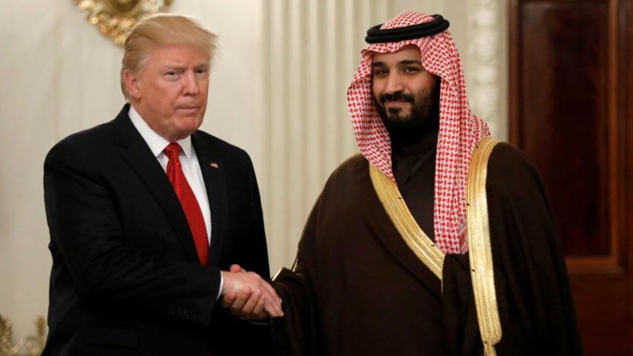Trump y el pr&iacute;ncipe heredero de Arabia Sau&iacute; en la Casa Blanca