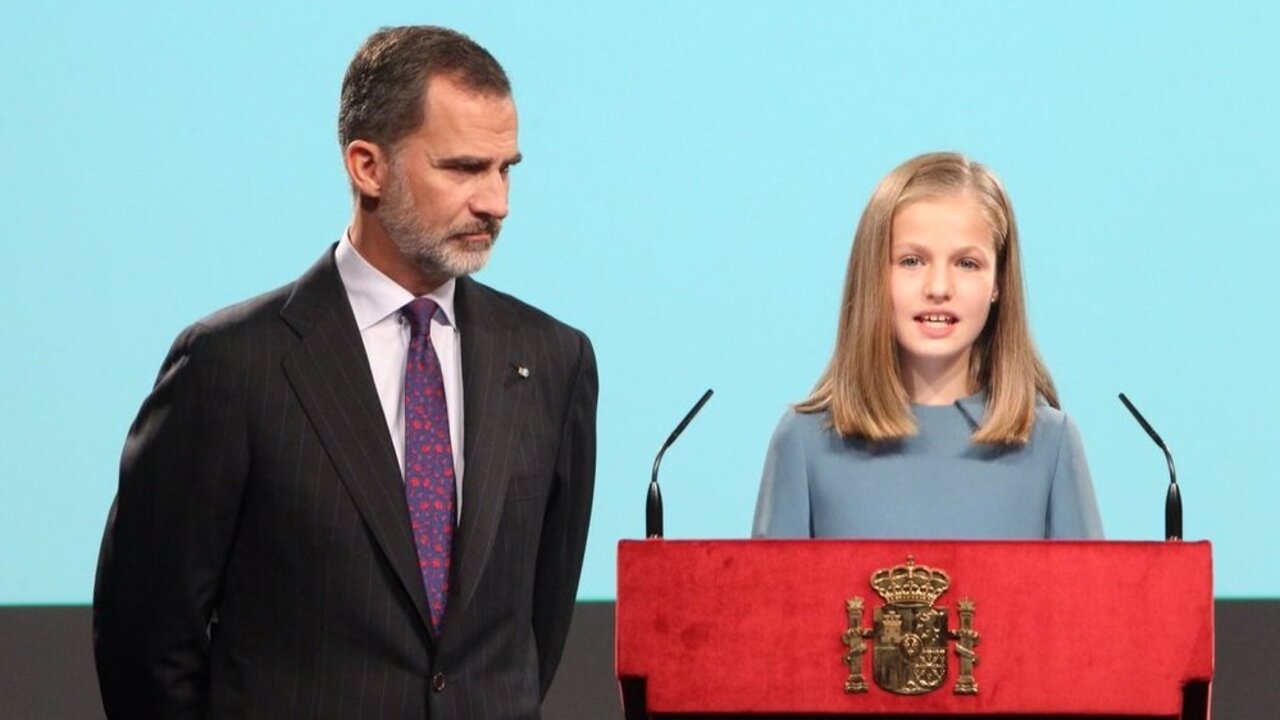 La princesa Leonor, en la lectura de la Constituci&oacute;n.