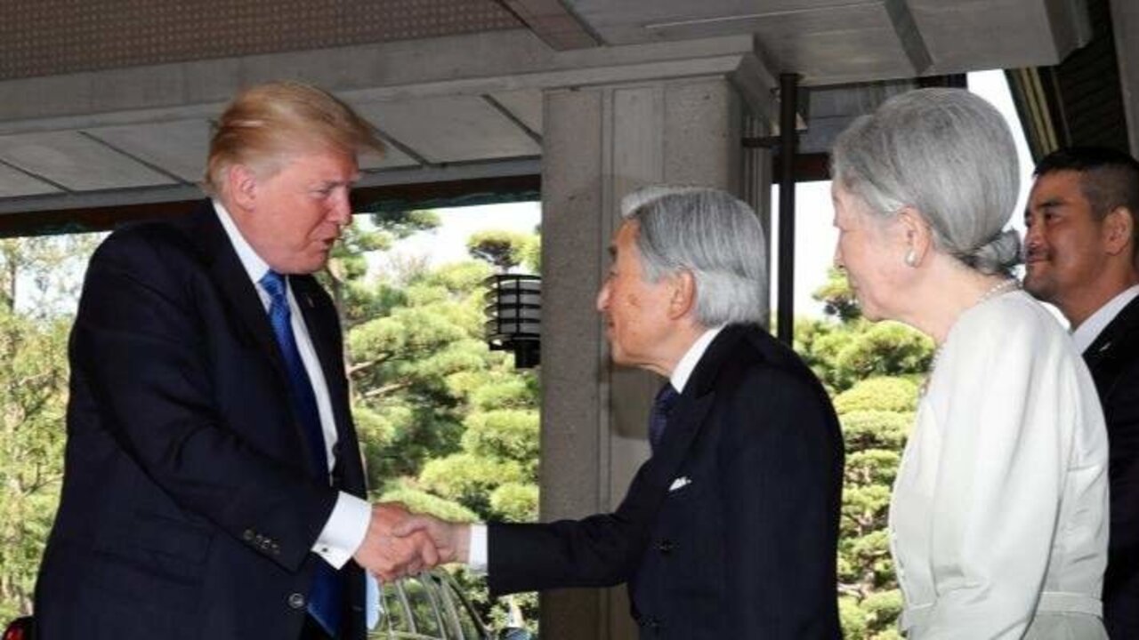 Donald Trump durante su anterior visita a Jap&oacute;n en 2017.