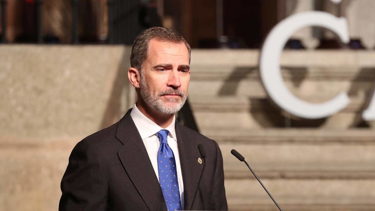 Felipe VI, durante una intervenci&oacute;n.