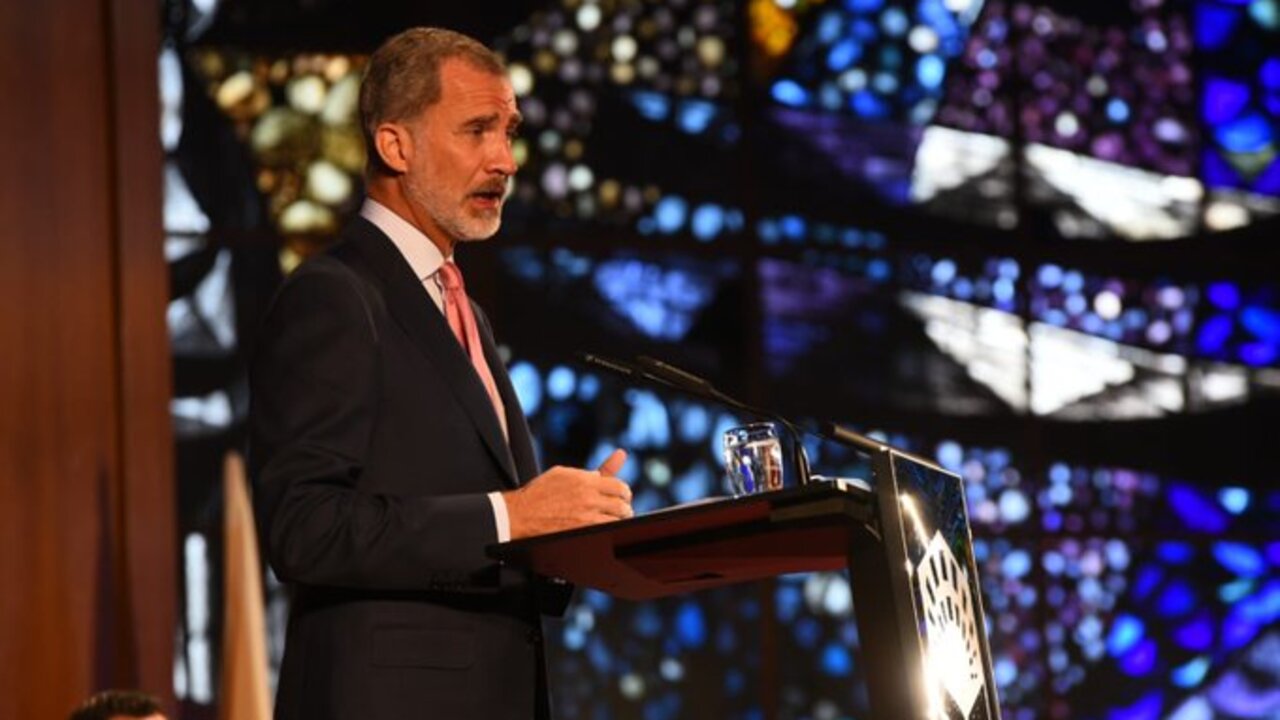 Rey durante la apertura del curso universitario 2021-2022