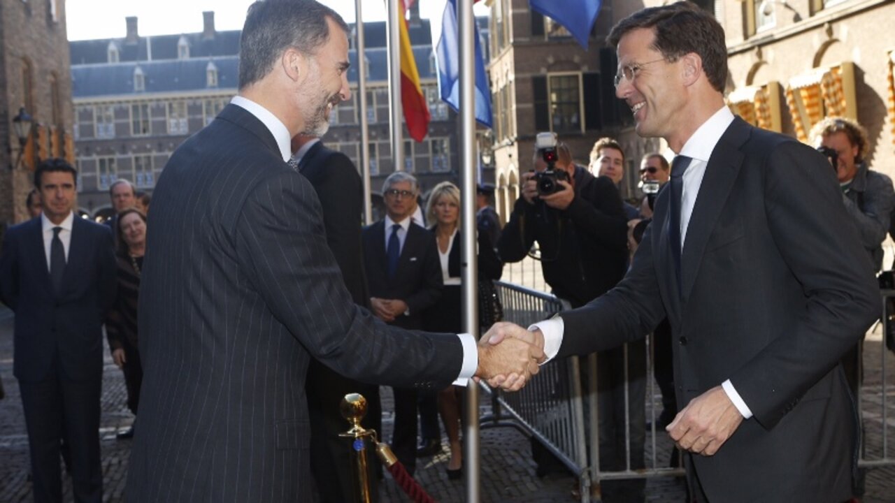 Felipe VI y Mark Rutte en una imagen de archivo.