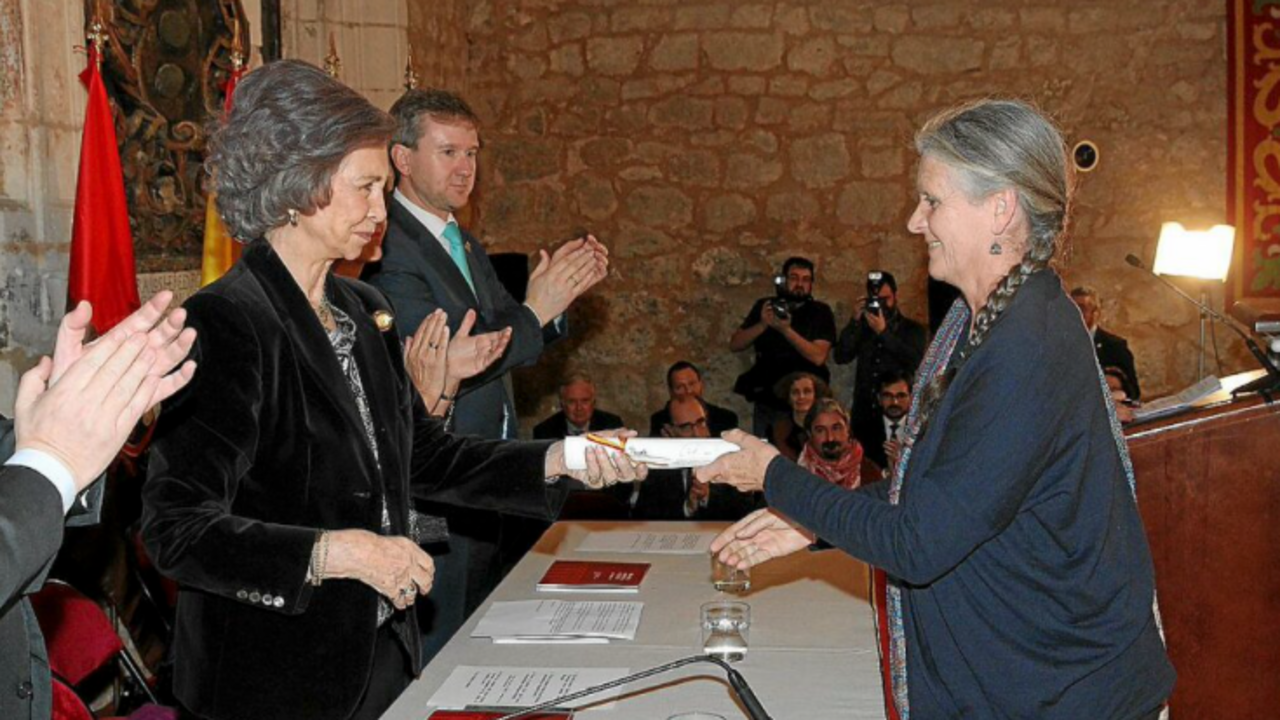 La reina Sof&iacute;a en una entrega de Premios Europa e Hispania Nostra. Foto de archivo.