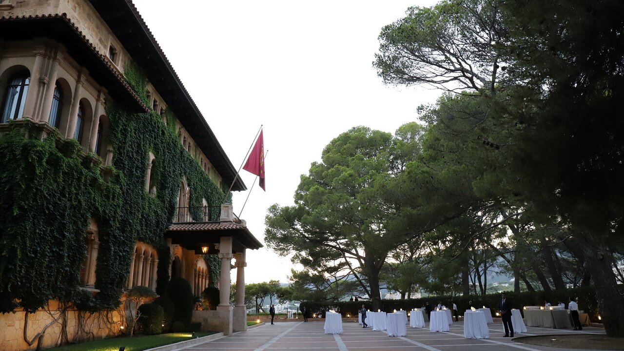 El Palacio de Marivent durante una recepci&oacute;n ofrecida por los Reyes a las autoridades de las Illes Baleares y a una representaci&oacute;n de la sociedad balear, a 4 de agosto de 2022.