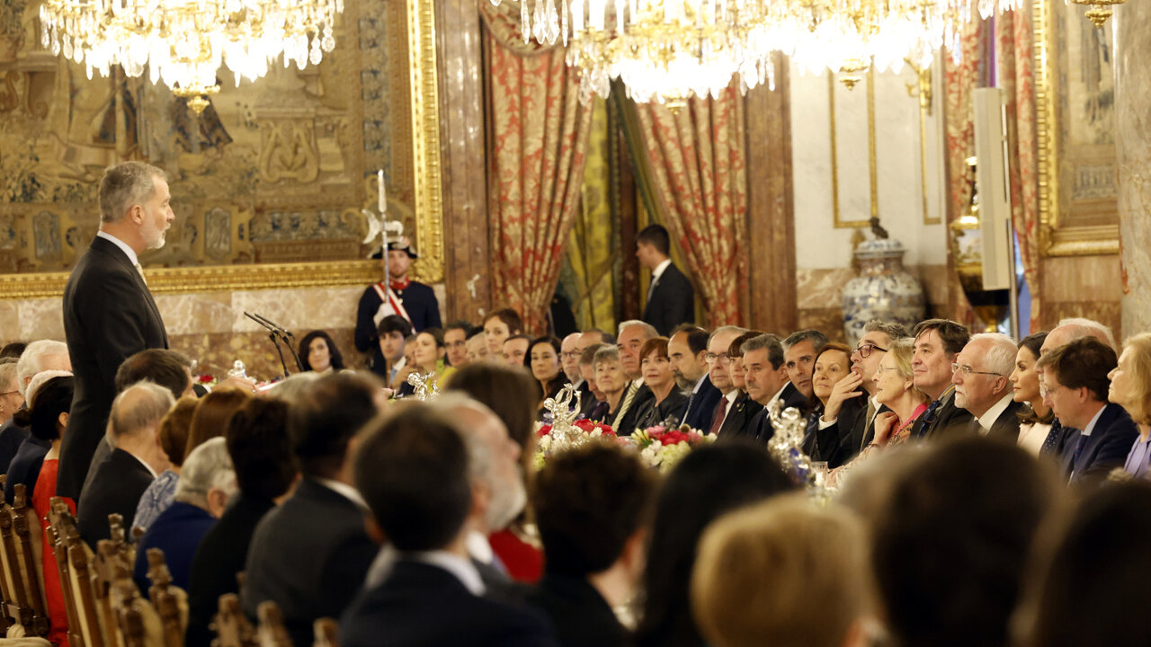 Una imagen del almuerzo ofrecido por los Reyes al mundo de las LetrasCasa del Rey 