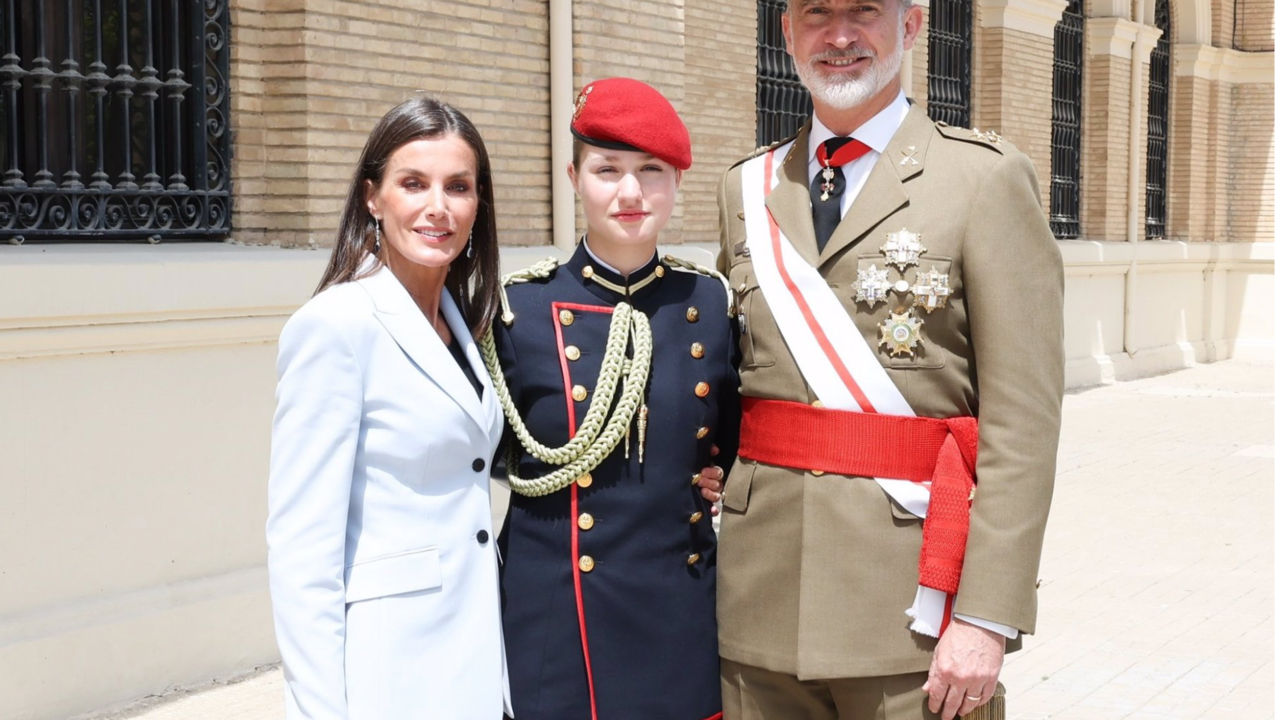 La Princesa Leonor en el 40 aniversario de la jura de Bandera del Rey Felipe VI en el Ej&eacute;rcito de Tierra en la Academia General Militar de Zaragoza a 04 de Mayo de 2024 en Zaragoza (Espa&ntilde;a). - CASA DE S.M. EL REY