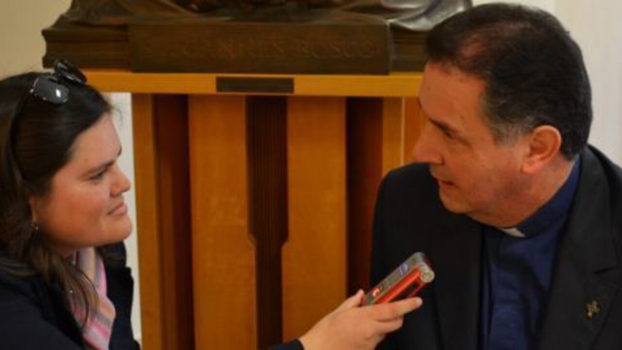 Mercedes De La Torre y El nuevo Rector Mayor salesiano