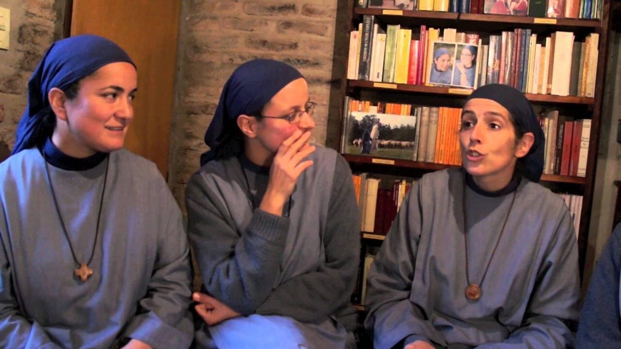 Monjas de la orden Hermanitas del Cordero.