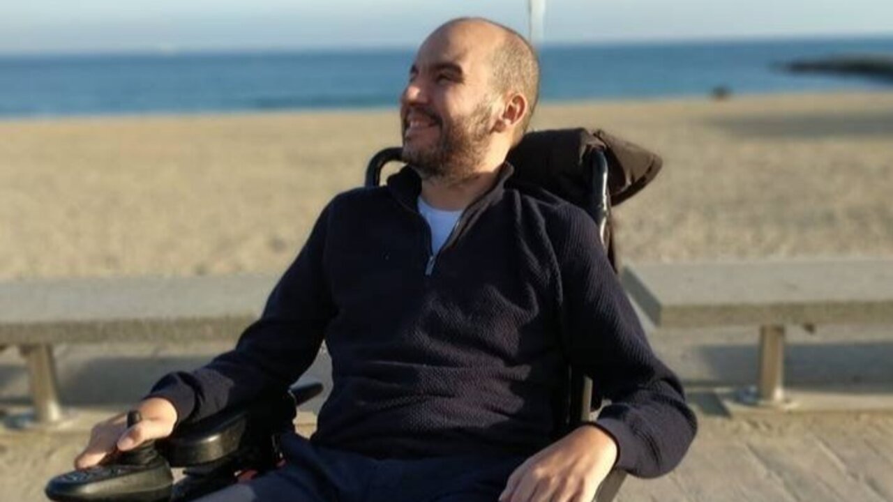 Jordi Sabaté, enfermo de ELA.