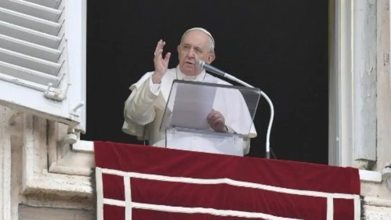 Papa Francisco en el Ángelus. Foto de archivo.