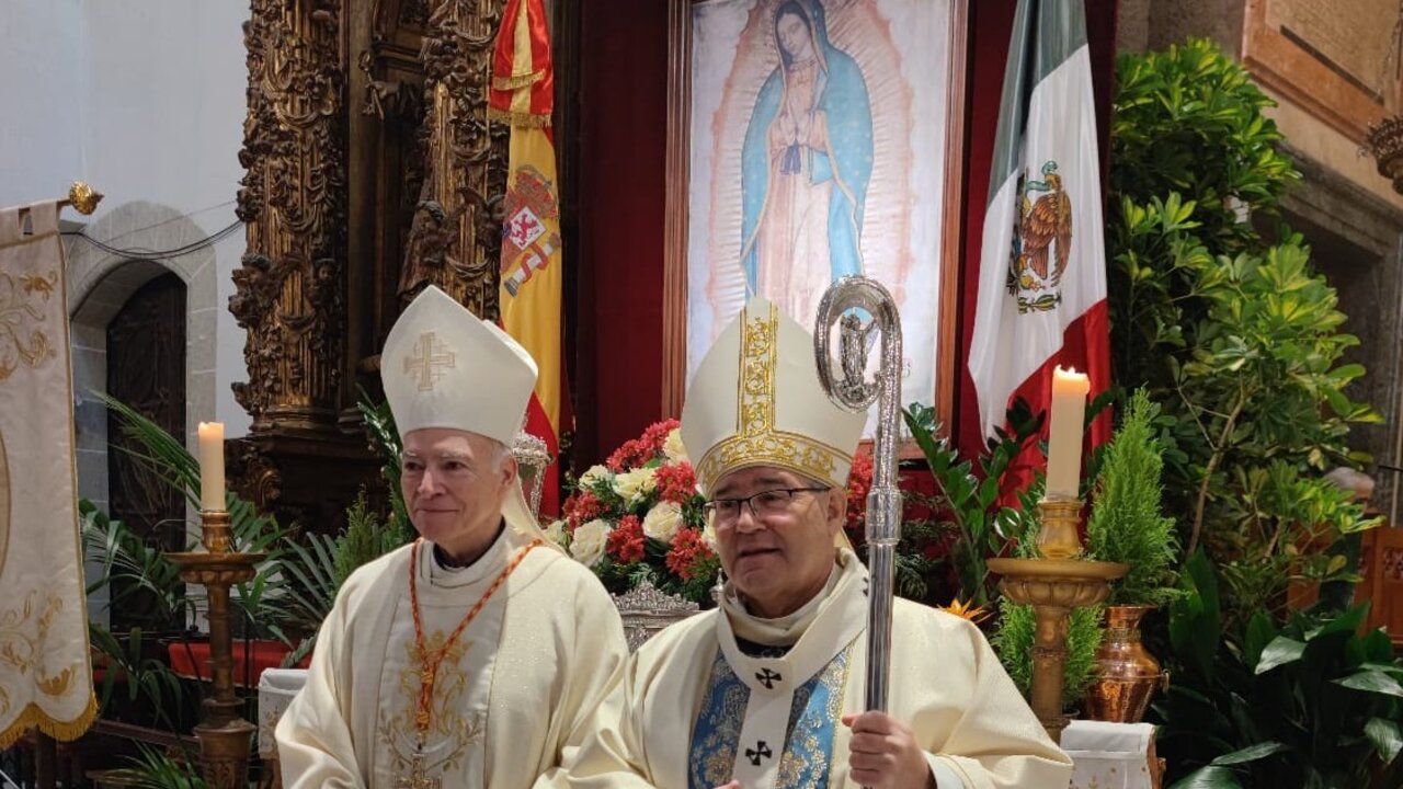 El Papa Francisco se une al hermanamiento de los santuarios de Guadalupe de Toledo y M&eacute;xico.