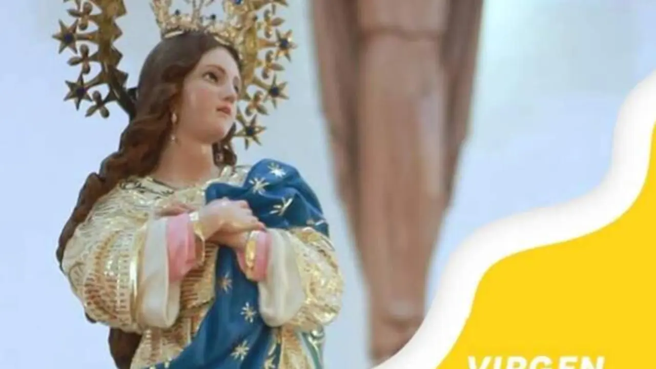 Cartel de oración en Nicaragua con motivo de la Inmaculada Concepción.