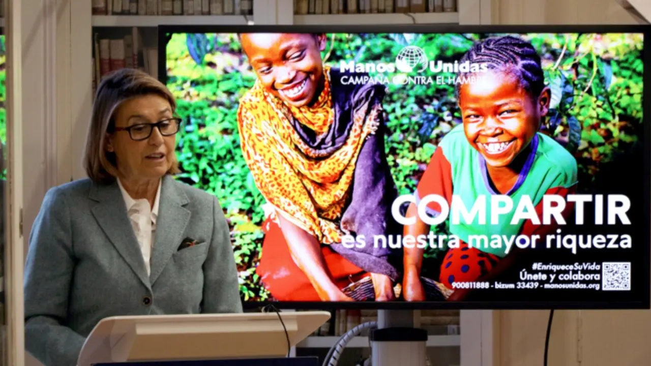 Intervención de Cecilia Pilar durante la presentación de la campaña. Fotografía: Javier Mármol.