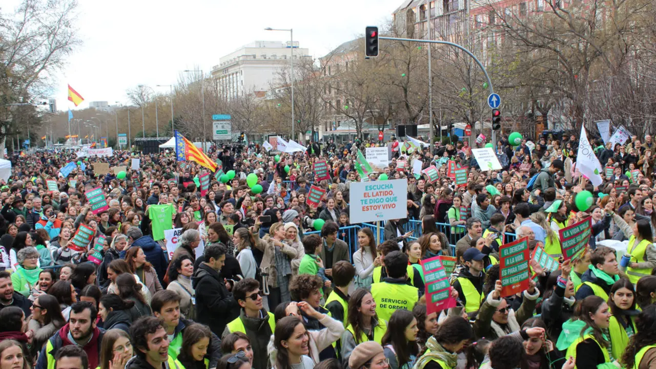 Imagen de la Marcha Sí a la Vida 2024.