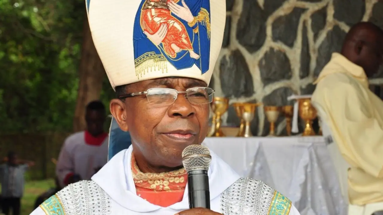 El obispo Gabriel Dunia de Auchi, Nigeria. Foto: Diócesis de Auchi.