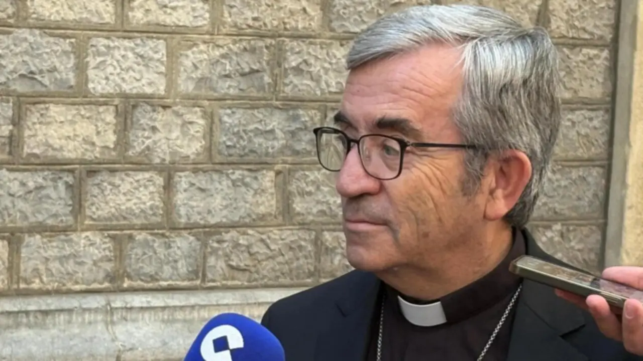 Luis Argüello, en declaraciones ante los medios de comunicación en Las Palmas de Gran Canaria.