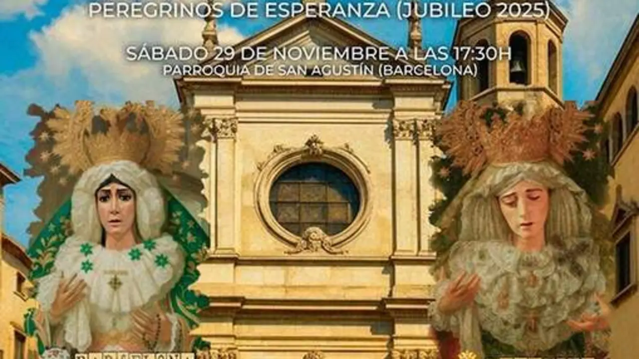 Cartel de la Procesión extraordinaria de Barcelona.