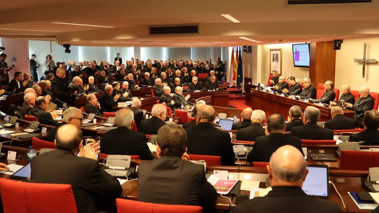 Lleno total durante el discurso de apertura de Mons. Luis Argüello de la Asamblea Plenaria.
