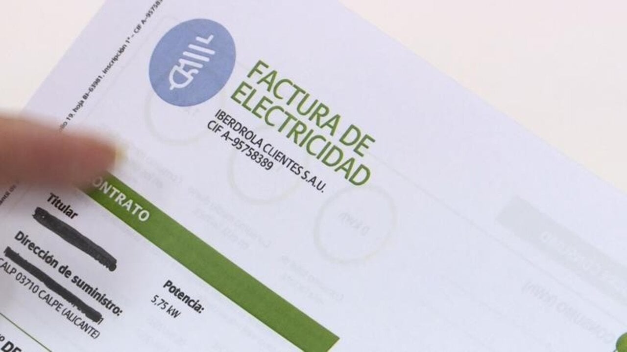Factura de la luz.
