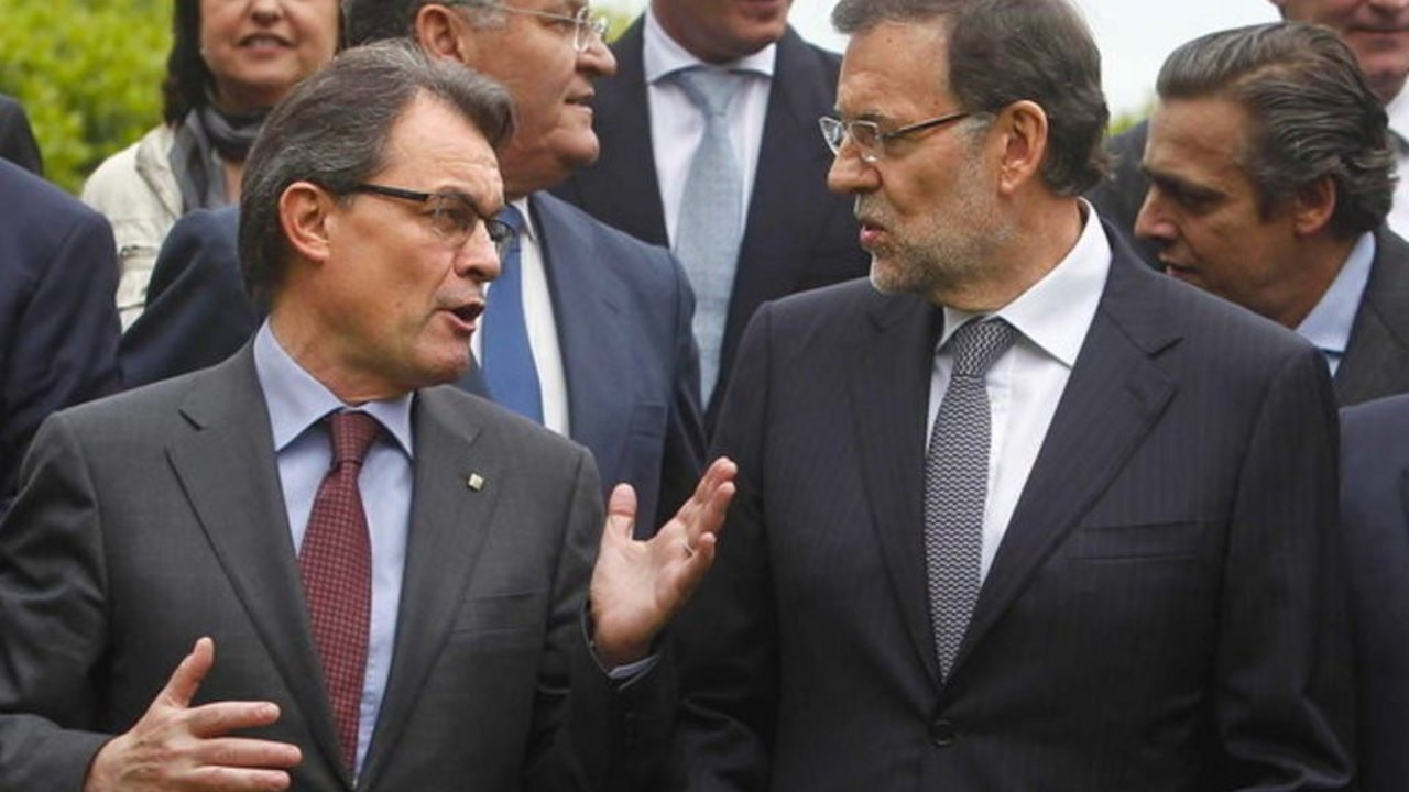 Artur Mas y Mariano Rajoy, durante un encuentro reciente en Barcelona.