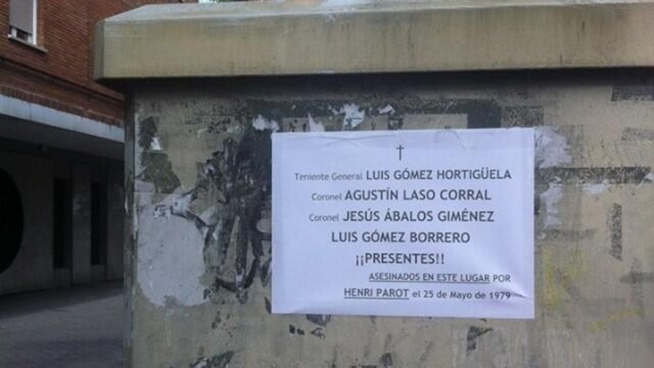 Cartel en la calle Corazón de María de Madrid (Foto: @LosadaPescador)