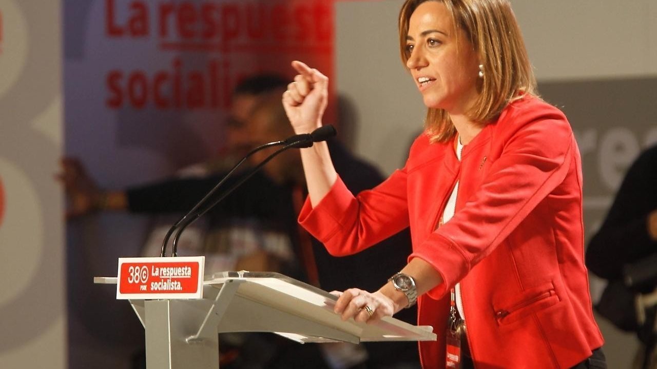 Carme Chacón en el último Congreso del PSOE.