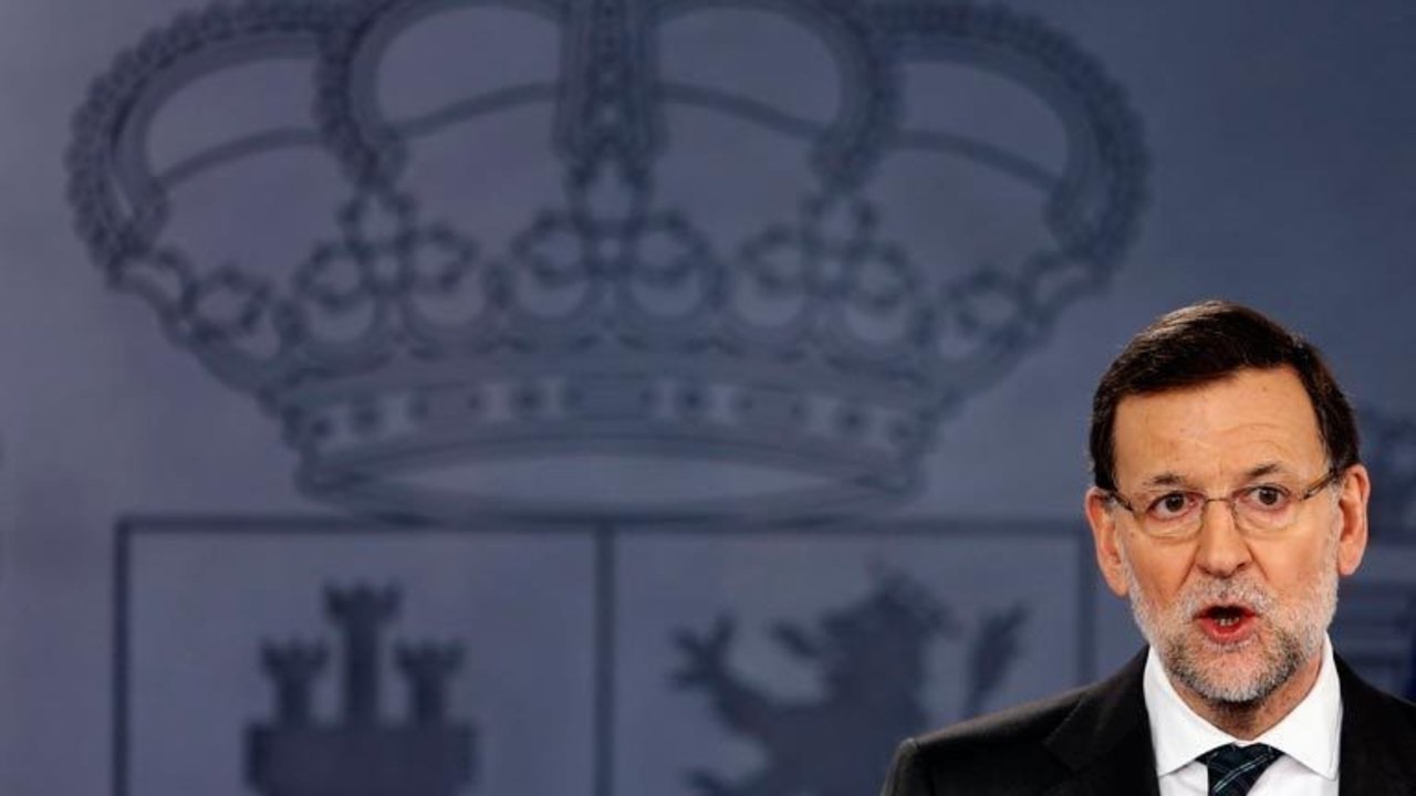 Mariano Rajoy en una comparecencia en Moncloa.