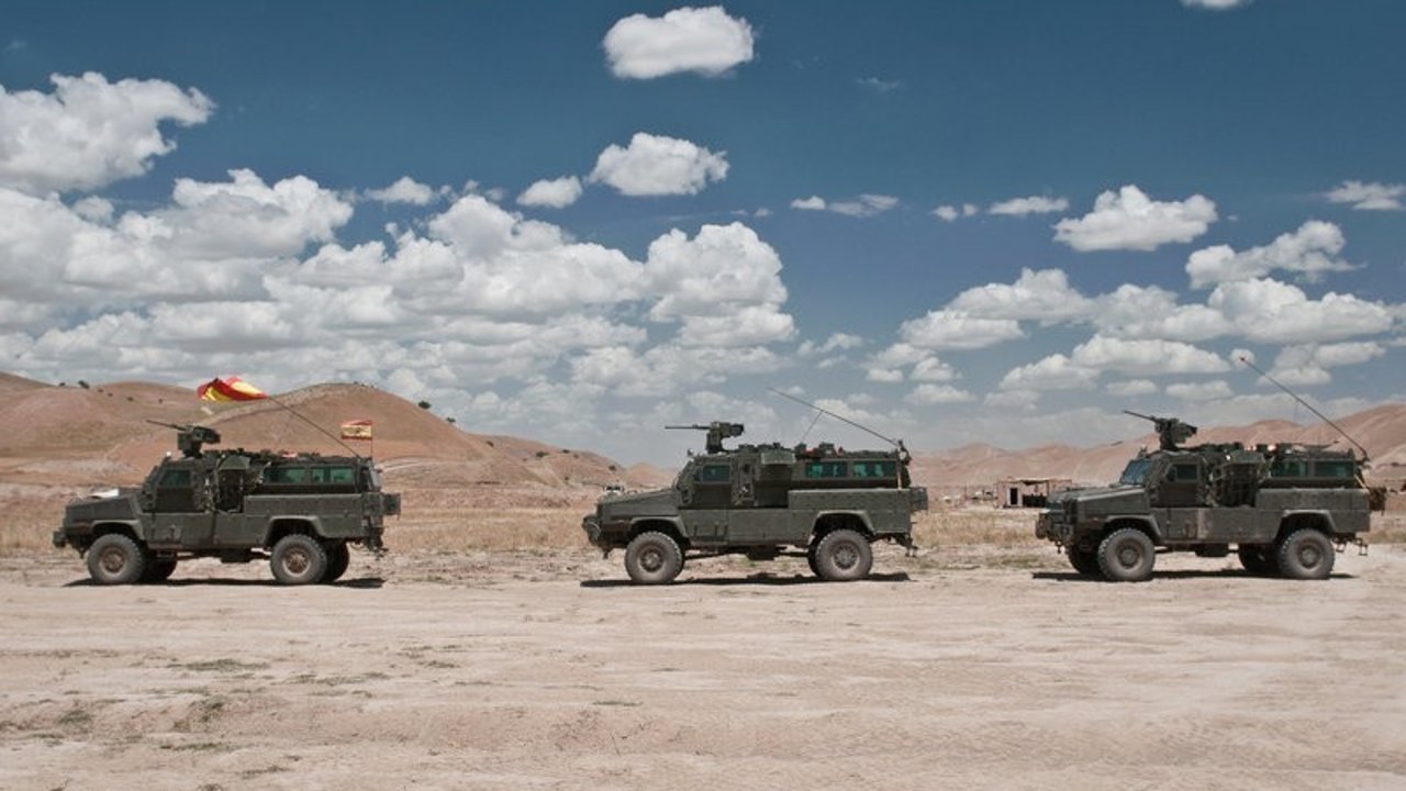 Vehículos blindados RG-31 durante su despliegue en Afganistán.