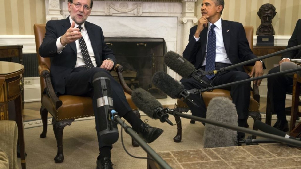 Mariano Rajoy y Barack Obama, en el Despacho Oval de la Casa Blanca.