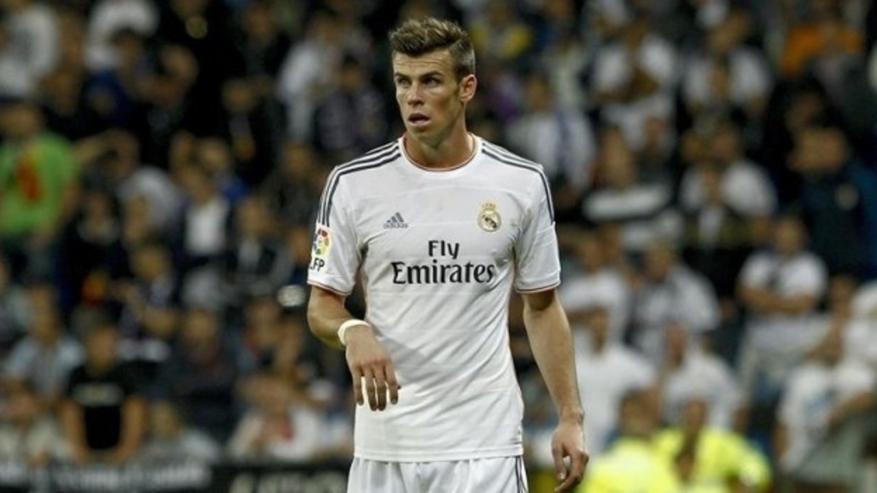 Bale, en un partido con el Real Madrid.