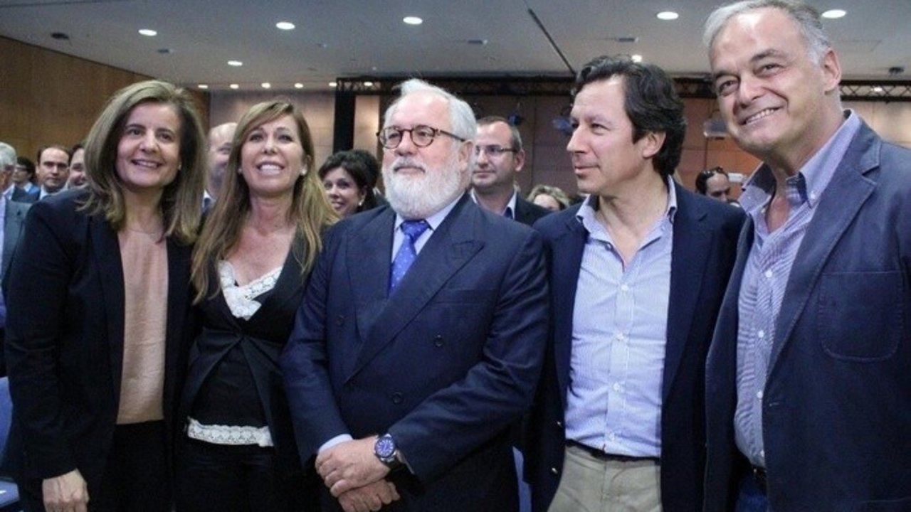 Arias Cañete presentó ayer en Barcelona el programa del PP para las europeas.
