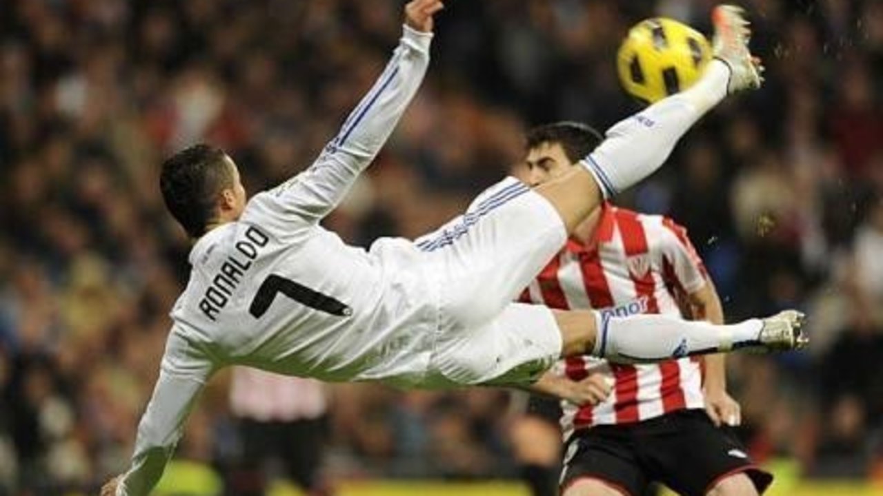 Cristiano Ronaldo, en un partido contra el Athletic.