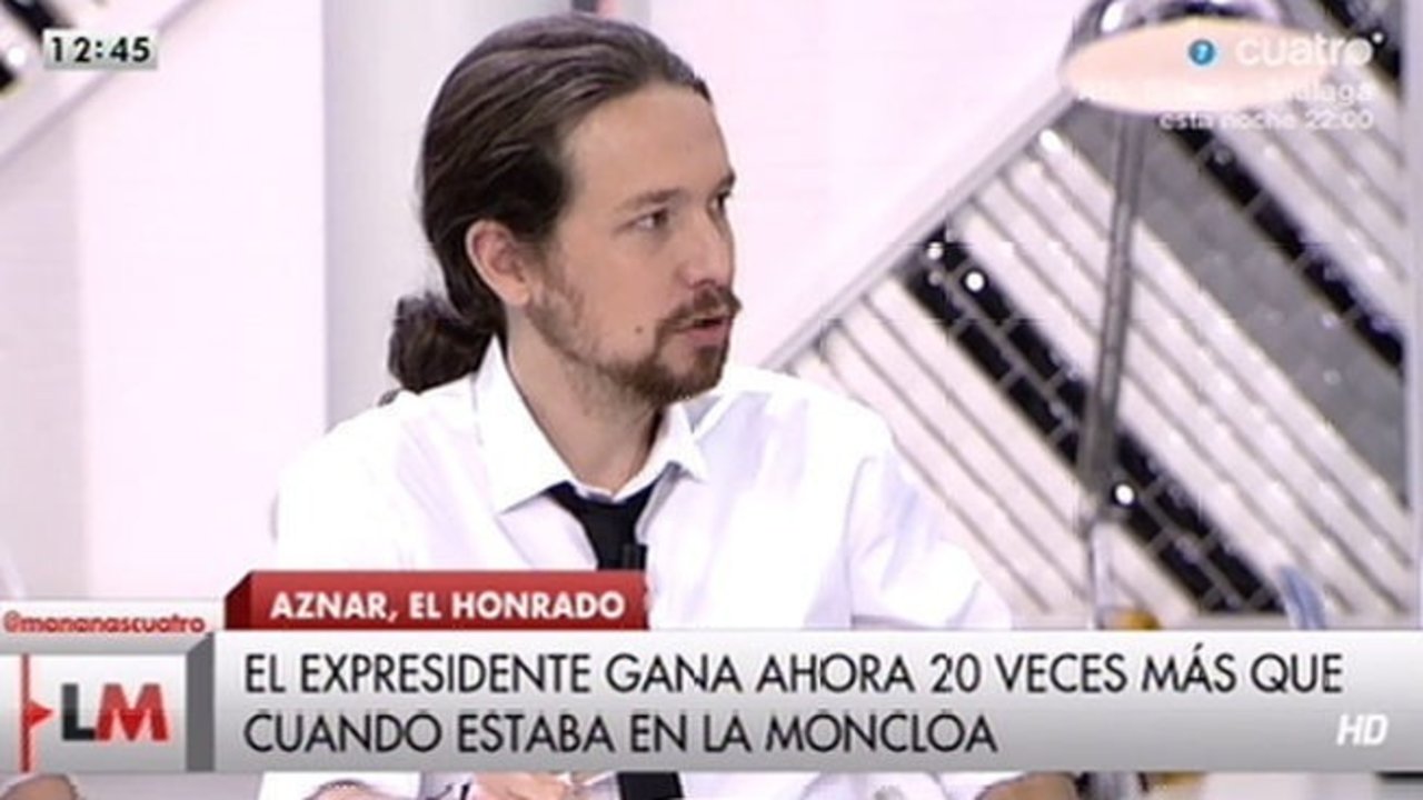 Pablo Iglesias en 'Las mañanas de Cuatro'.