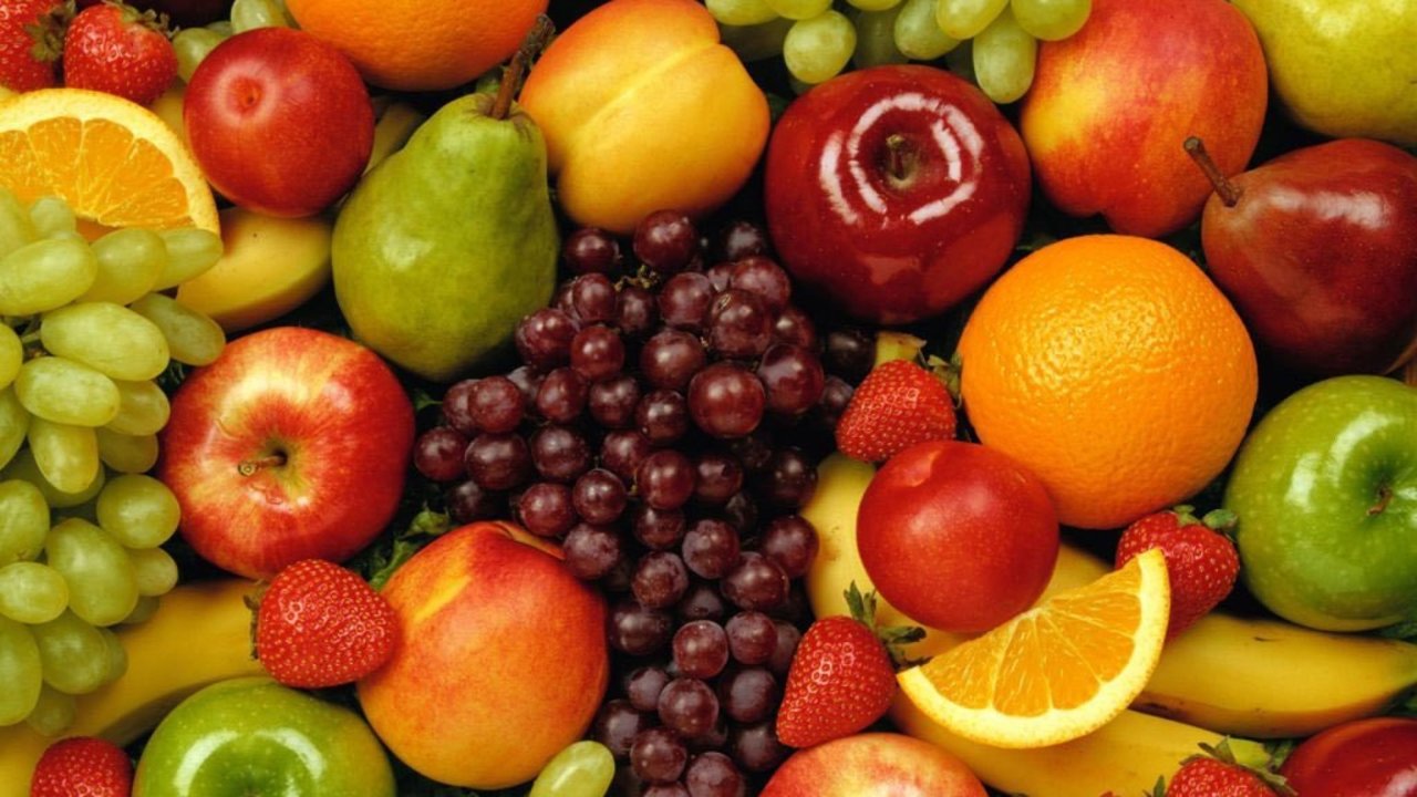 Productos de la dieta de la fruta.