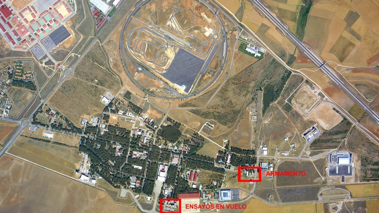 Imagen aérea de una de las instalaciones del INTA.