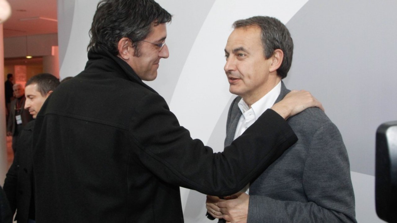 Zapatero y Eduardo Madina.