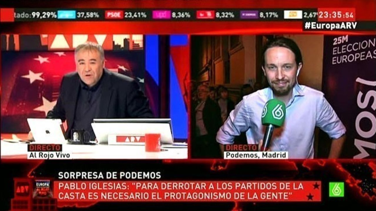 Pablo Iglesias en 'Al rojo vivo'.