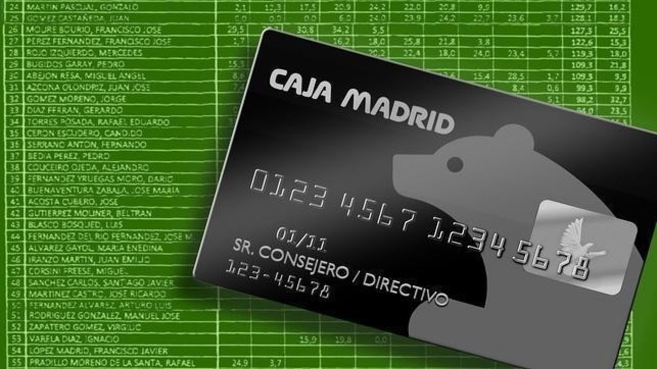 Tarjeta negra de Caja Madrid.
