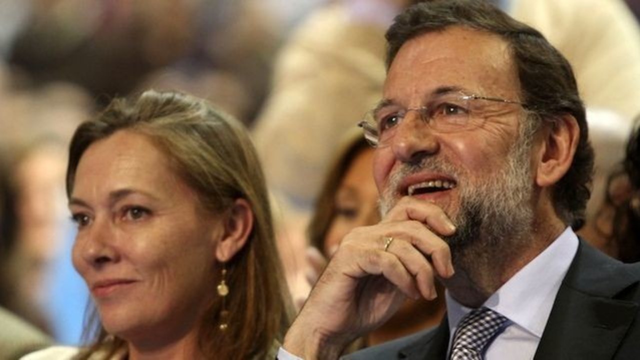 Elvira Fernández y Mariano Rajoy. 