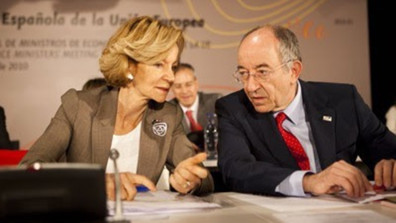 Elena Salgado y Miguel Ángel Fernández Ordóñez.