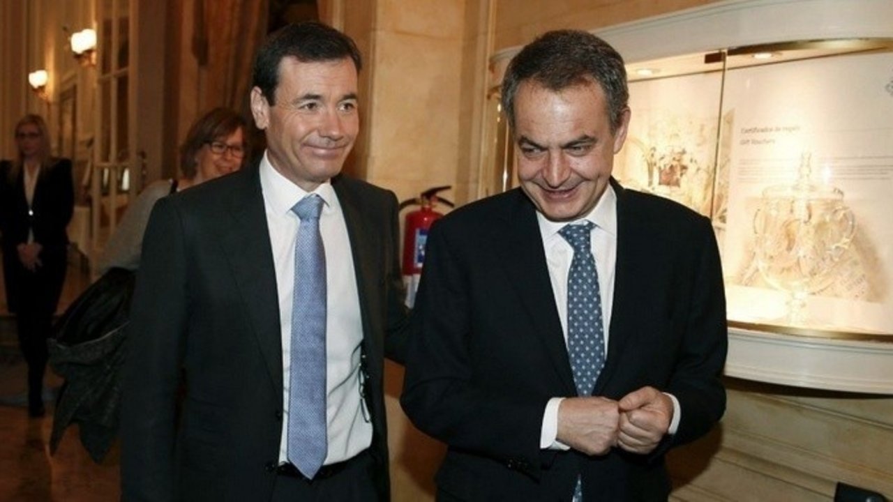 Tomás Gómez y José Luis Rodríguez Zapatero.