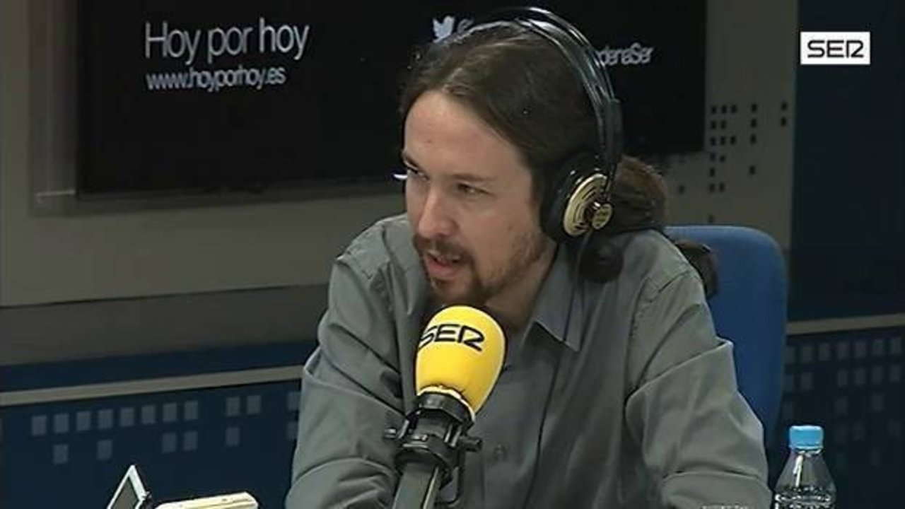 Pablo Iglesias entrevistado en la Cadena SER.