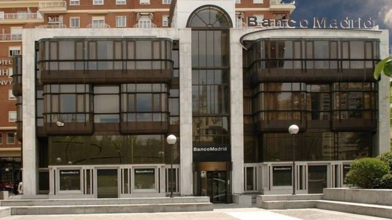 Sede de Banco Madrid, en las inmediaciones de la Plaza de Colón.
