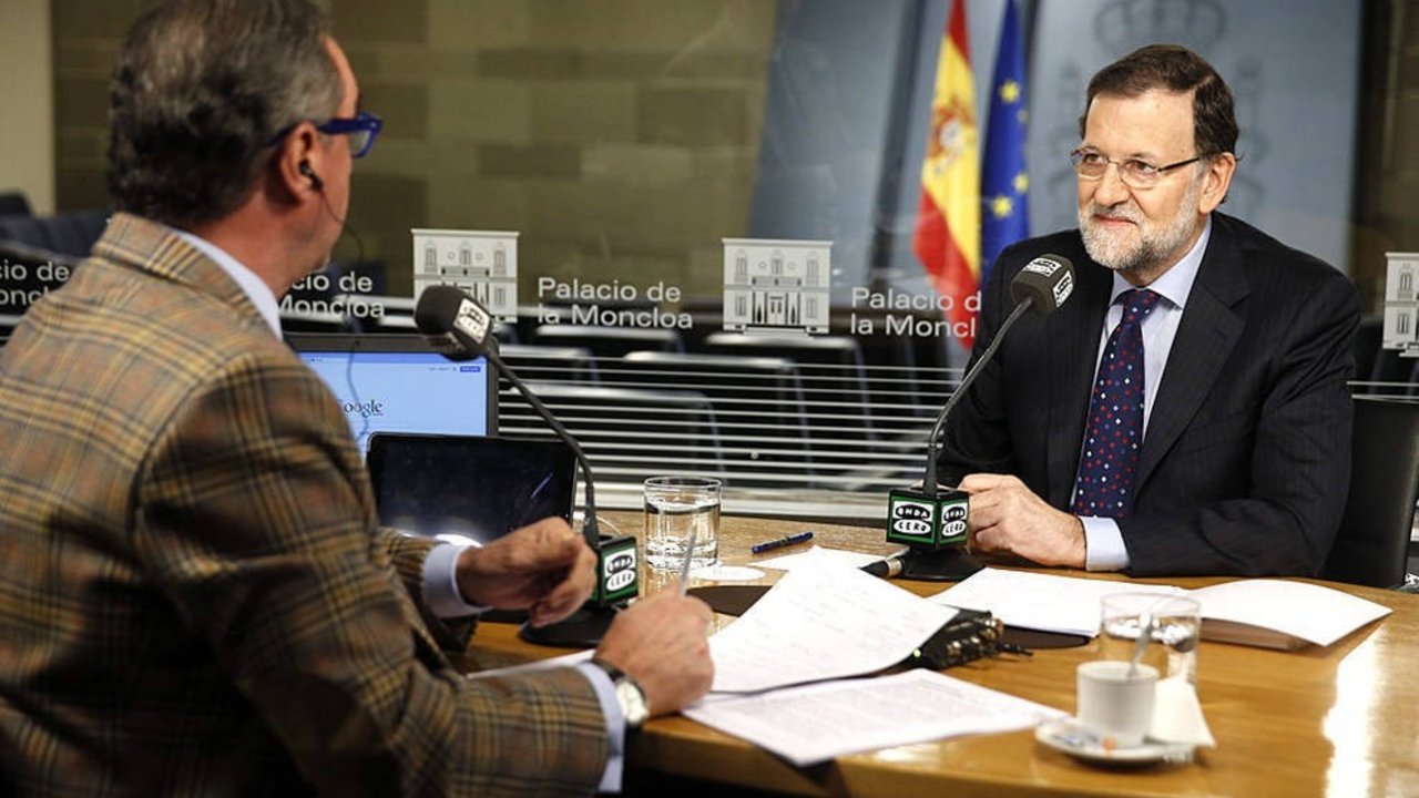 Carlos Herrera entrevista a Mariano Rajoy.