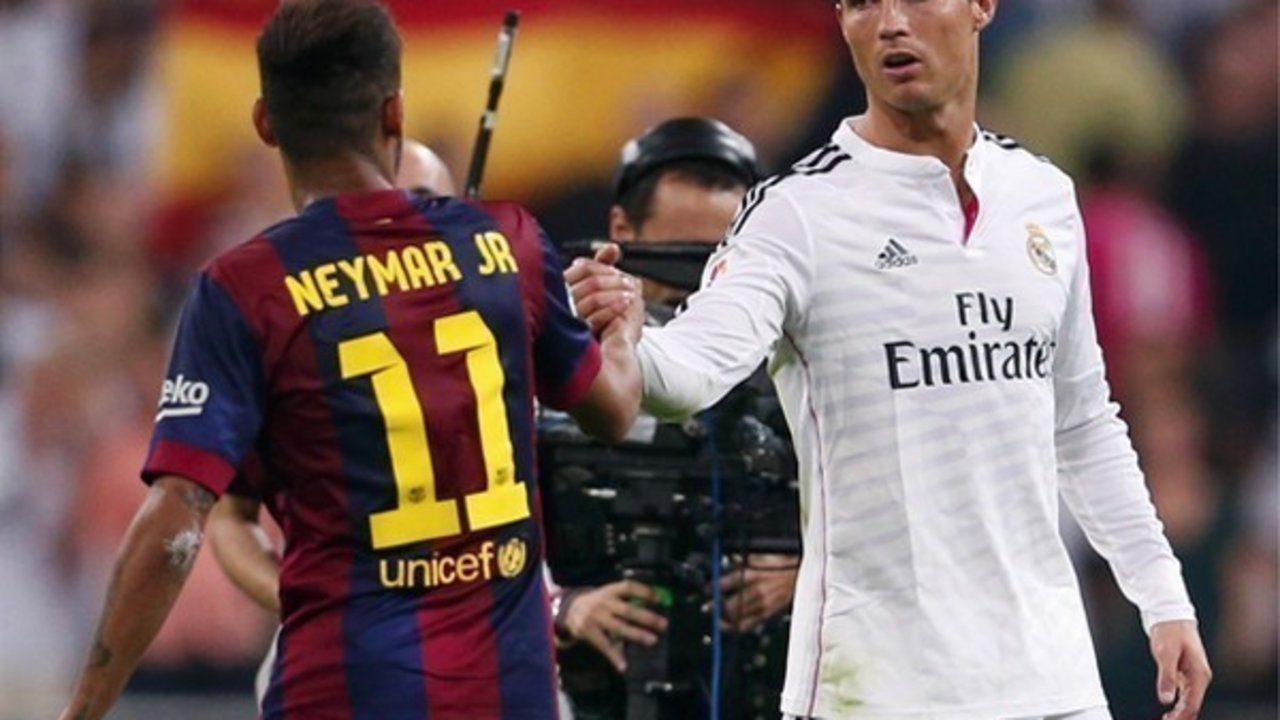 Neymar y Cristiano Ronaldo.