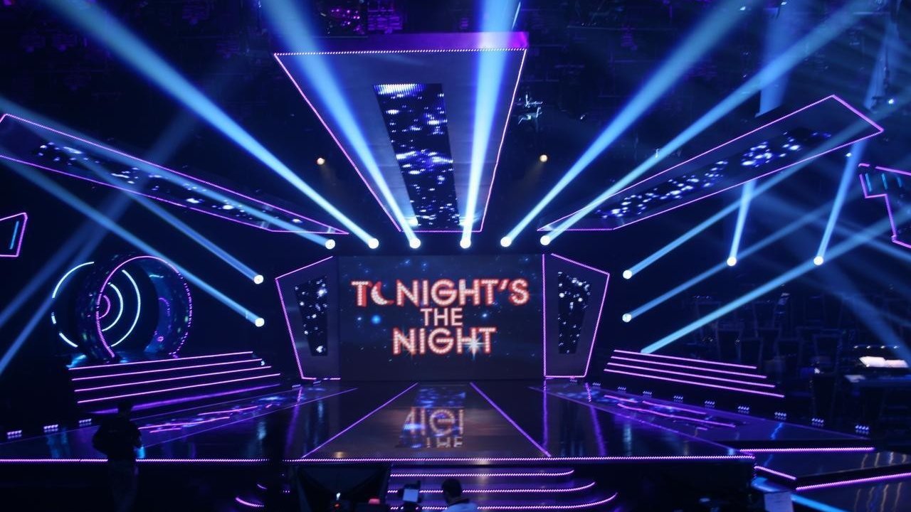 Plató de 'Tonight is the night'.
