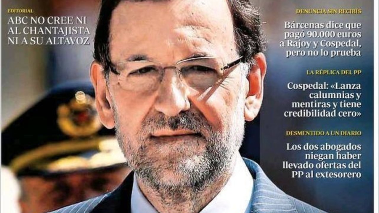 Rajoy en la portada de ABC.