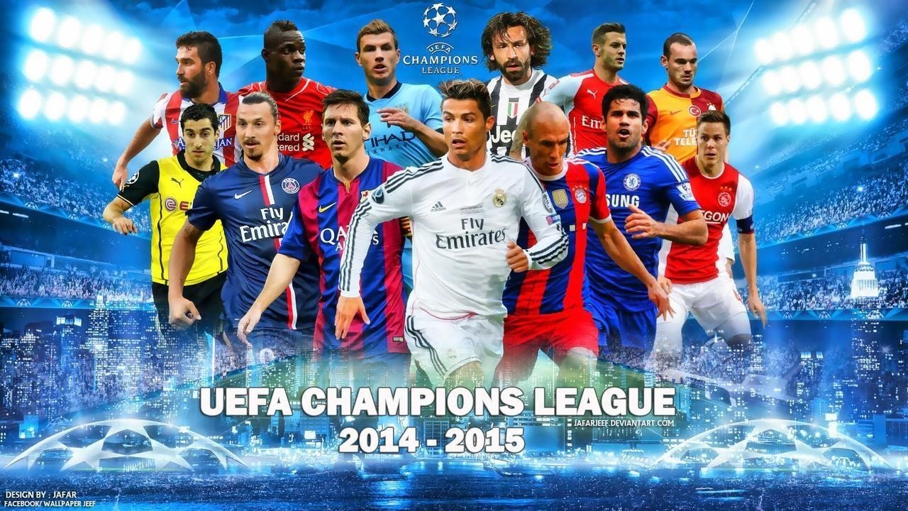 Futbolistas de la Champions League.