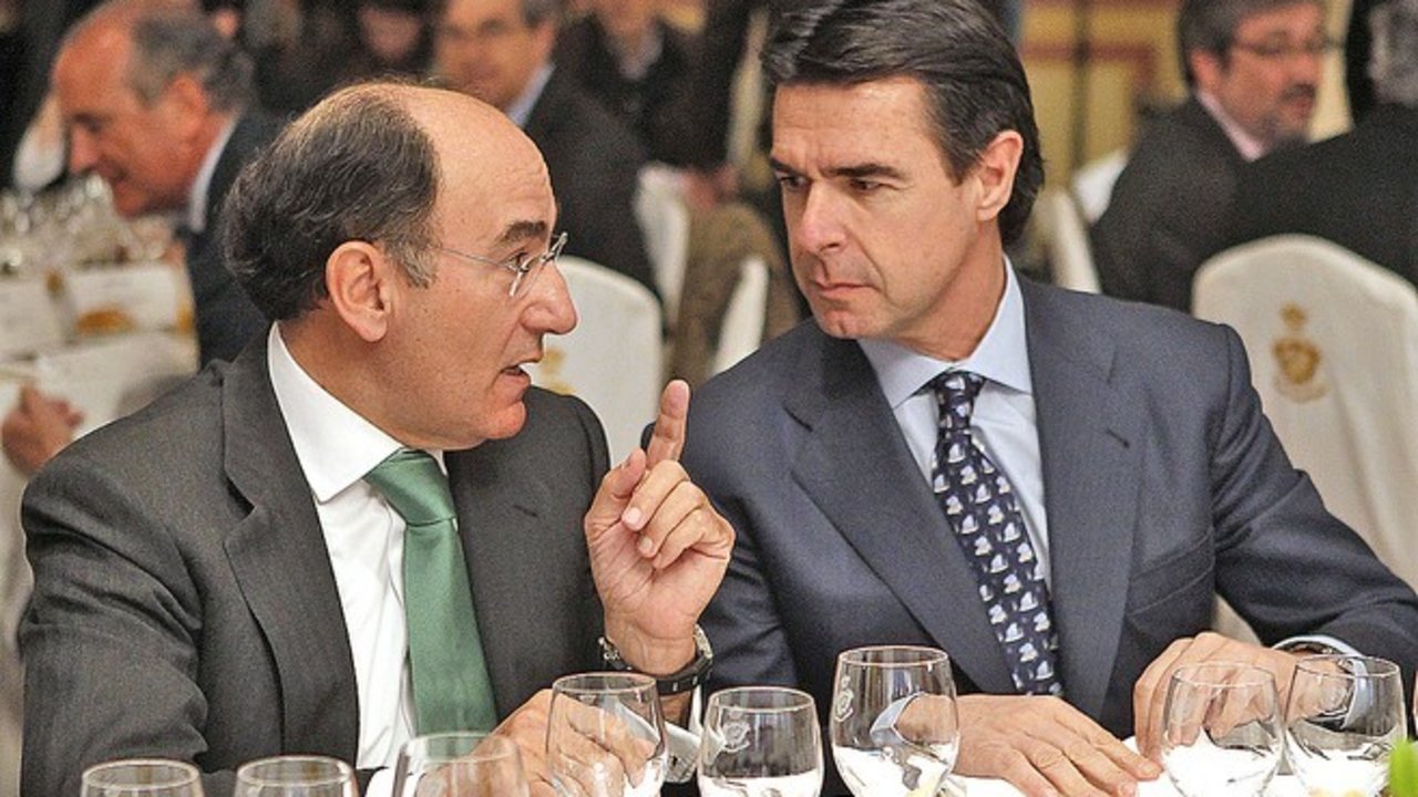 El ministro de Industria, José Manuel Soria e Ignacio Sánchez Galán. 