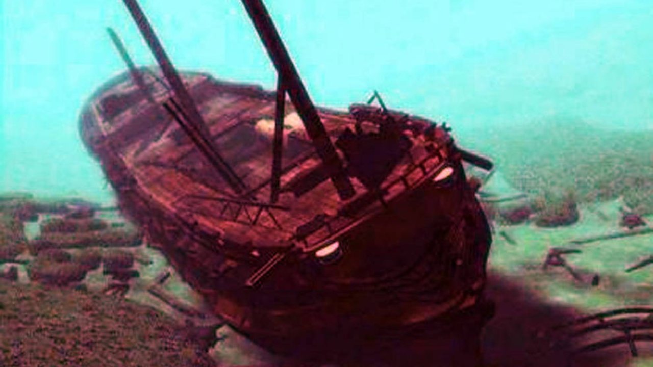 El barco San José, hundido en el Caribe.